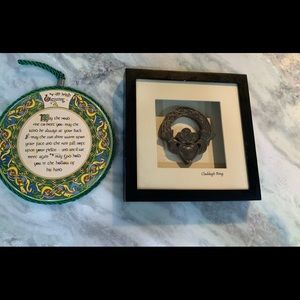Irish Blessing Plaque and Claddagh Ring